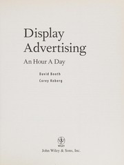 Cover of: Display advertising by David Booth