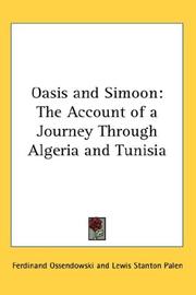 Cover of: Oasis and Simoon by Ferdynand Antoni Ossendowski