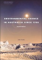 Cover of: Environmental change in Australia since 1788