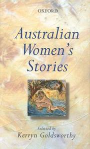 Cover of: Australian women's stories by selected by Kerryn Goldsworthy.
