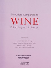 Cover of: Oxford Companion to Wine by Jancis Robinson