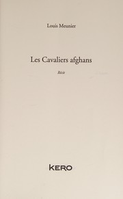 Cover of: Les cavaliers afghans: récit