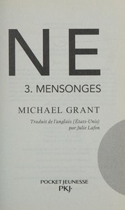 Cover of: Mensonges