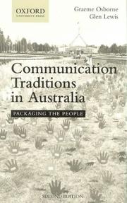 Cover of: Communication traditions in Australia: packaging the people