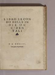 Cover of: Libro secondo delle Indie Occidentali by Gonzalo Fernández de Oviedo y Valdés
