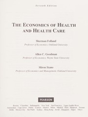 Cover of: The economics of health and health care by Sherman Folland