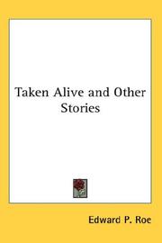 Cover of: Taken Alive and Other Stories