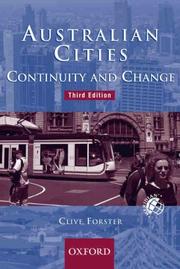 Cover of: Australian cities by C. A. Forster, C. A. Forster