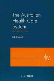 Cover of: The Australian health care system