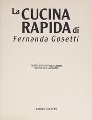 Cover of: La cucina rapida