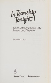 Cover of: In township tonight! by David B. Coplan