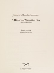 Cover of: History of Narrative Film by David A. Cook