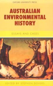 Cover of: Australian Environmental History by Stephen Dovers