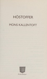 Cover of: Höstoffer