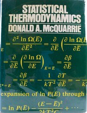 Cover of: Statistical thermodynamics