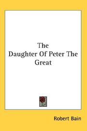 Cover of: The Daughter Of Peter The Great