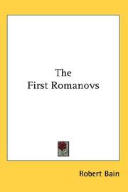 Cover of: The First Romanovs