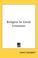 Cover of: Religion In Greek Literature
