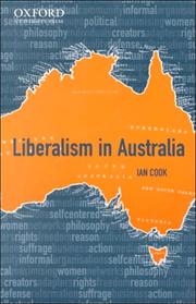 Cover of: Liberalism in Australia by Ian Cook