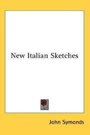Cover of: New Italian Sketches by John Symonds