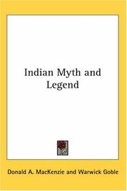 Cover of: Indian Myth and Legend