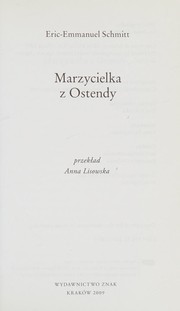 Cover of: Marzycielka z Ostendy by Éric-Emmanuel Schmitt