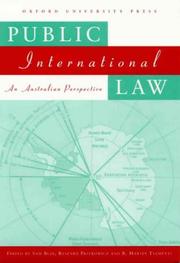 Cover of: Public International Law: An Australian Perspective