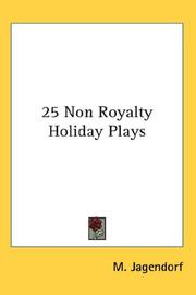 Cover of: 25 Non Royalty Holiday Plays