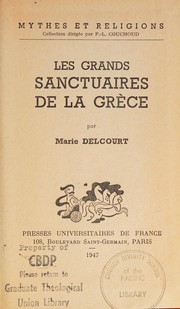 Cover of: Les grands sanctuaires de la Grèce