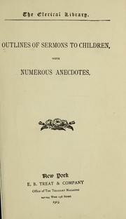 Outlines of sermons to children
