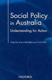 Cover of: Social Policy in Australia: Understanding for Action