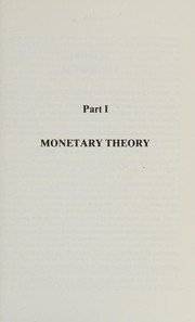 Cover of: Contemporary monetary economics theory & policy by Chaman L. Jain