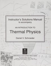 Instructor's solutions manual to accompany by Daniel V. Schroeder
