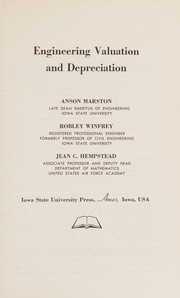 Cover of: Engineering Valuation and Depreciation