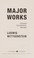 Cover of: Major Works