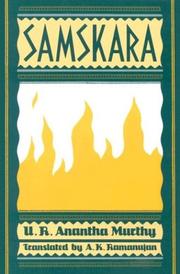 Cover of: Samskara by U.R. Anantha Murthy