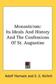 Cover of: Monasticism by Adolf von Harnack, Adolf von Harnack