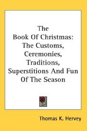 Cover of: The Book Of Christmas | Thomas K. Hervey