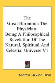 Cover of: The Great Harmonia The Physician | Andrew Jackson Davis
