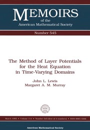 Cover of: The method of layer potentials for the heat equation in time-varying domains