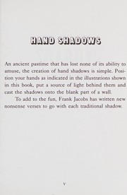 Cover of: Hand Shadow Fun by Frank Jacobs, Henry Bursill