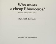 Cover of: Who wants a cheap rhinoceros? by Shel Silverstein