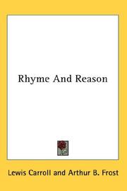 Cover of: Rhyme And Reason by Lewis Carroll