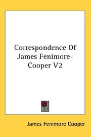 Cover of: Correspondence Of James Fenimore-Cooper V2