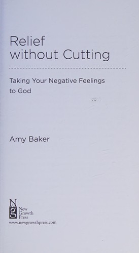 Relief without cutting by Amy Baker