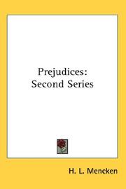 Cover of Prejudices