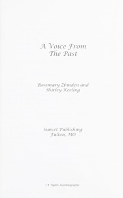 A voice from the past by Rosemary Zbinden