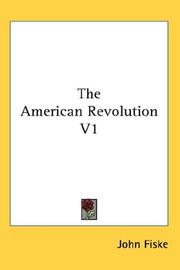 Cover of: The American Revolution V1
