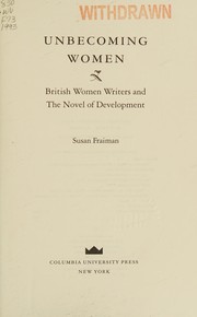 Cover of: Unbecoming women by Susan Fraiman