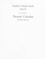 Cover of: Calculus by George Brinton Thomas